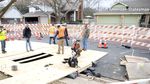 Foto: Sinkhole Tiba-tiba Muncul di Jalanan Texas