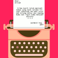 Terimakasih telah menjadi teman yang baik. Sekarang aku mau jujur dan bilang kalau aku sayang kamu. Foto: dok. Wolipop