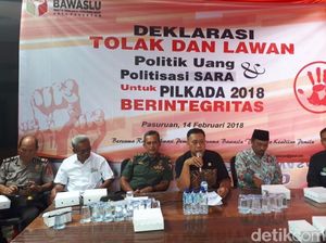 Panwas Kota Pasuruan Ajak Lawan Politik Uang dan SARA di Pilgub Jatim