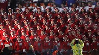 Penampilan cheerleader Korut di pembukaan olimpiade musim dingin 2018 di Pyeongchang mencuri perhatian dunia.