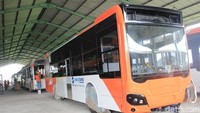 General Manager Nusantara Gemilang, Sandra, menjelaskan bahwa bodi dan kerangka bus dari aluminium itu jika sudah tidak terpakai atau sudah mengalami kerusakan bisa didaur ulang.  Foto: Khairul Imam Ghozali