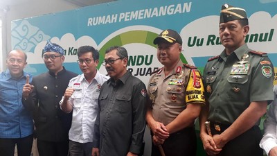 Sambangi Ridwan Kamil-Uu, Pangdam dan Kapolda Ajak Berkampanye Positif