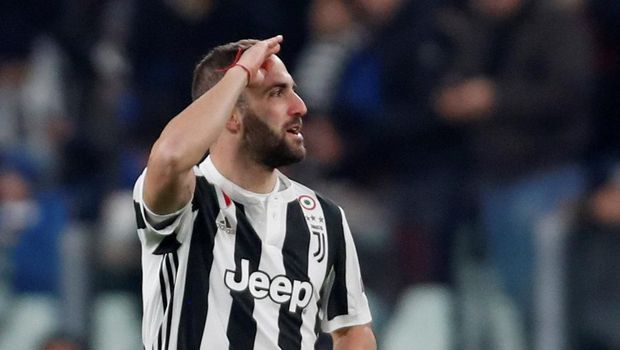 Gonzalo Higuain menjadi andalan Juventus lawan Madrid karena Paulo Dybala absen.