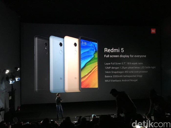 Suasana peluncuran Redmi 5 dan Redmi 5 Plus. Foto: Adi Fida Rahman/detikinet Suasana peluncuran Redmi 5 dan Redmi 5 Plus. Foto: Adi Fida Rahman/detikinet