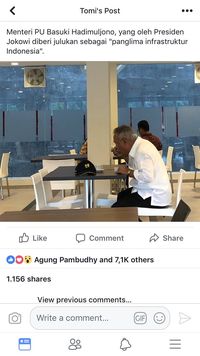 Cekrek! Menteri PUPR Tertangkap Kamera Sarapan di Hotel Murah