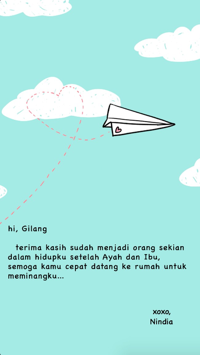 Semoga kamu cepat datang ke rumah untuk meminangku…. Foto: dok. Wolipop