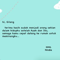 Semoga kamu cepat datang ke rumah untuk meminangku…. Foto: dok. Wolipop