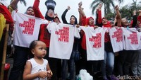 Puluhan pekerja rumah tangga ini tergabung dalam Jaringan Nasional Advokasi Pekerja Rumah Tangga (Jala PRT).