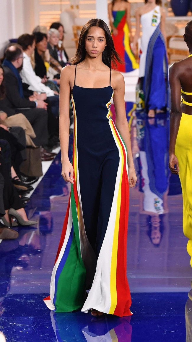 Fashion show Ralph Lauren untuk musim semi 2018 di New York Fashion Week, New York City, Senin 12/2/2018. (Photo by Slaven Vlasic/Getty Images)