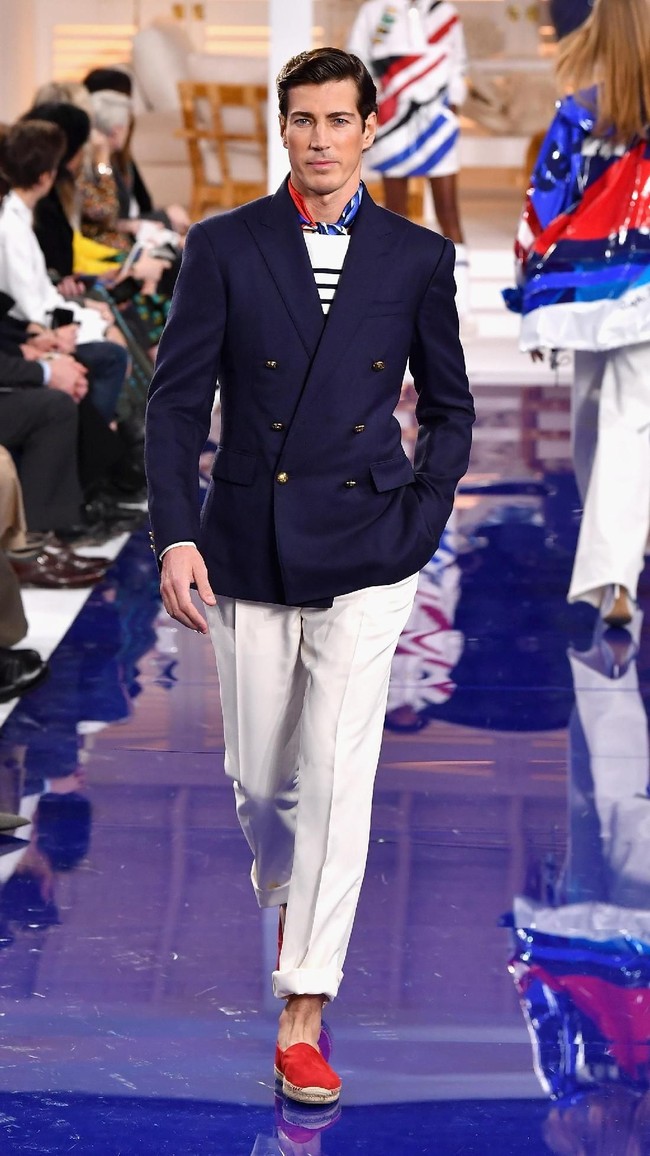 Fashion show Ralph Lauren untuk musim semi 2018 di New York Fashion Week, New York City, Senin 12/2/2018. (Photo by Slaven Vlasic/Getty Images)