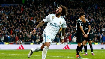 10. Marcelo - Real Madrid - 22,9 juta follower. Foto: Gonzalo Arroyo Moreno/Getty Images Sport
