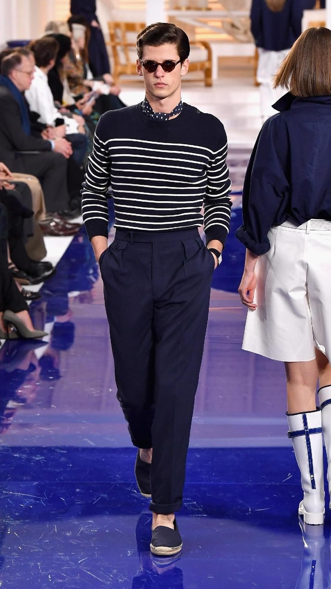 Fashion show Ralph Lauren untuk musim semi 2018 di New York Fashion Week, New York City, Senin 12/2/2018. (Photo by Slaven Vlasic/Getty Images)