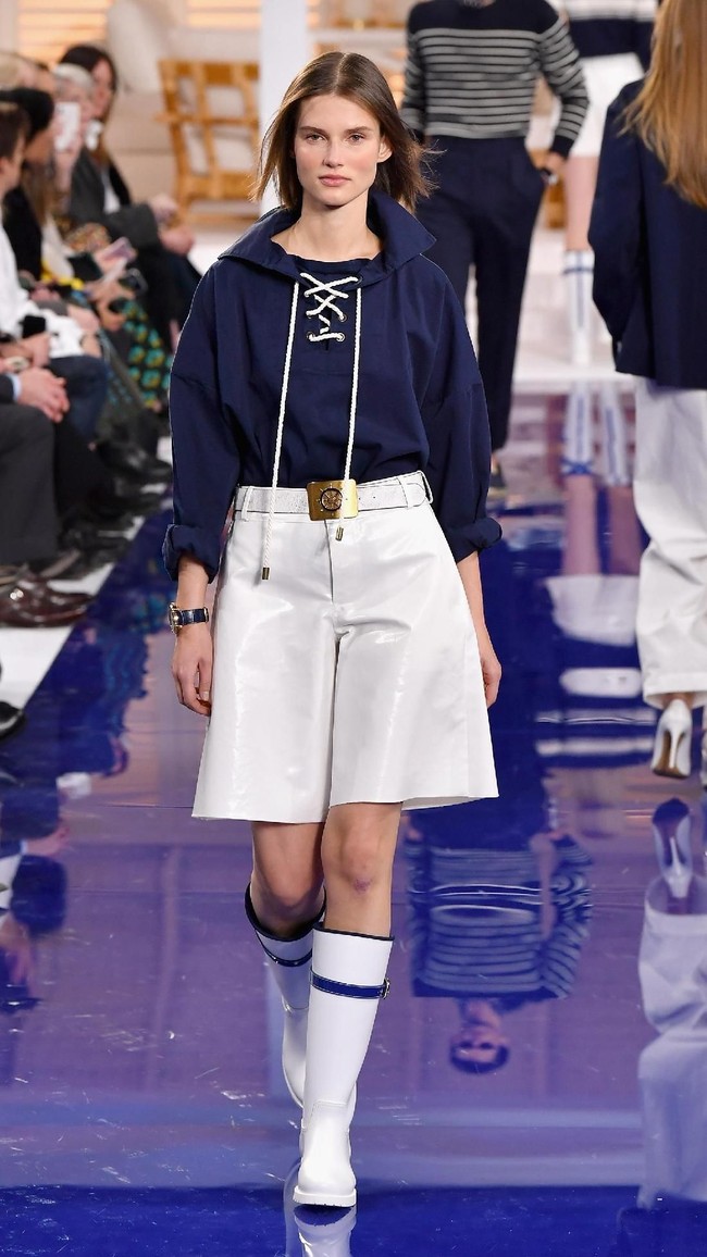 Fashion show Ralph Lauren untuk musim semi 2018 di New York Fashion Week, New York City, Senin 12/2/2018. (Photo by Slaven Vlasic/Getty Images)