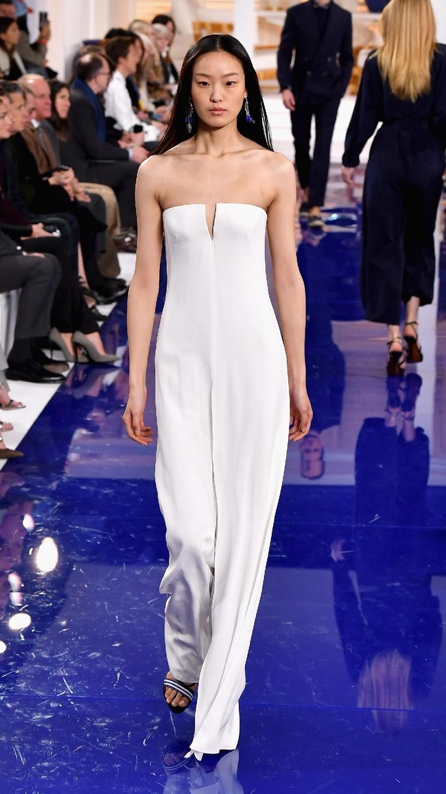 Fashion show Ralph Lauren untuk musim semi 2018 di New York Fashion Week, New York City, Senin 12/2/2018. (Photo by Slaven Vlasic/Getty Images)