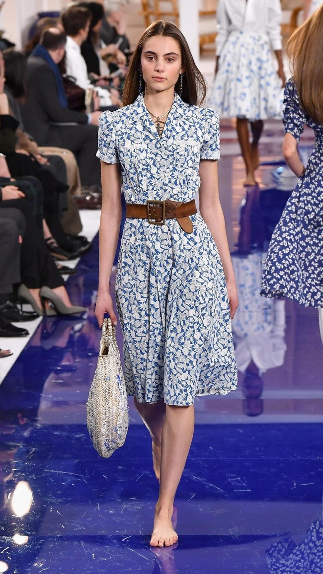 Fashion show Ralph Lauren untuk musim semi 2018 di New York Fashion Week, New York City, Senin 12/2/2018. (Photo by Slaven Vlasic/Getty Images)