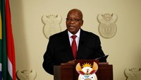 Jacob Zuma akhirnya mundur, kendati mengatakan bahwa ia tak setuju pada permintaan dan ancaman partainya, ANC agar ia mundur. (Foto: REUTERS/Siphiwe Sibeko)