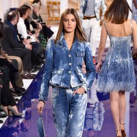 Fashion show Ralph Lauren untuk musim semi 2018 di New York Fashion Week, New York City, Senin 12/2/2018. (Photo by Slaven Vlasic/Getty Images)