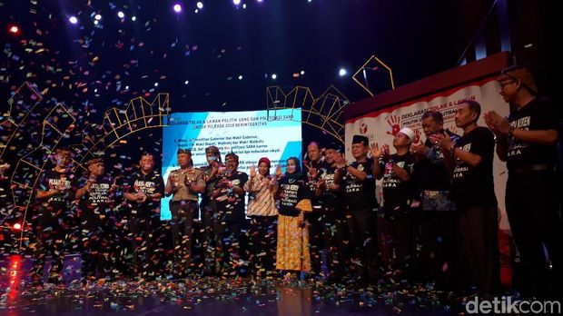 Para Calon di Pilgub Jabar Cap 5 Jari Tolak Politik Uang dan SARA