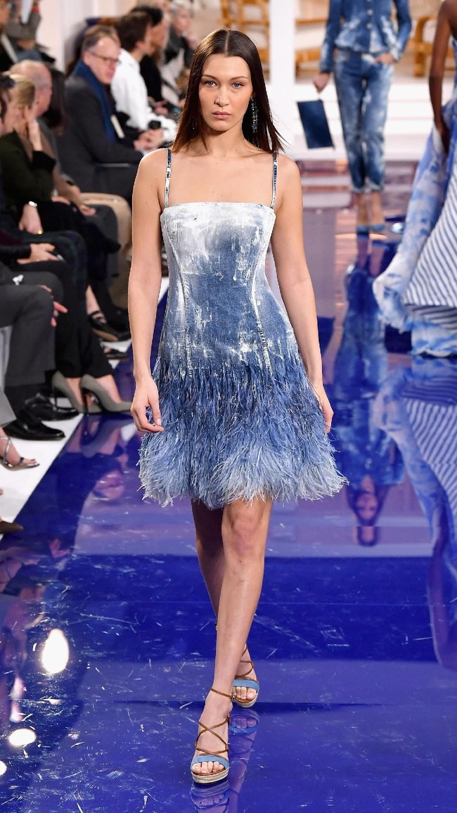 Fashion show Ralph Lauren untuk musim semi 2018 di New York Fashion Week, New York City, Senin 12/2/2018. (Photo by Slaven Vlasic/Getty Images)