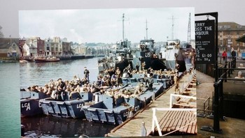 Persiapan D Day di pelabuhan Inggris untuk membebaskan Prancis dari jajahan Nazi pada tahun 1944. Foto: Getty Images
