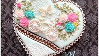 Romantic heart cookie, tulis akun @my_little_bakery2016. Cookie yang satu ini sepertinya berkonsep taman bunga. Keren kan? Foto: Instagram @my_little_bakery2016