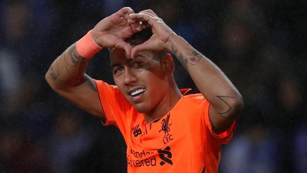 Roberto Firmino jadi pencetak gol terbanyak Liverpool di Liga Champions sejauh ini.