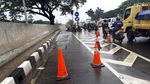 Penampakan Air Merembes di Underpass Bandara Soekarno-Hatta