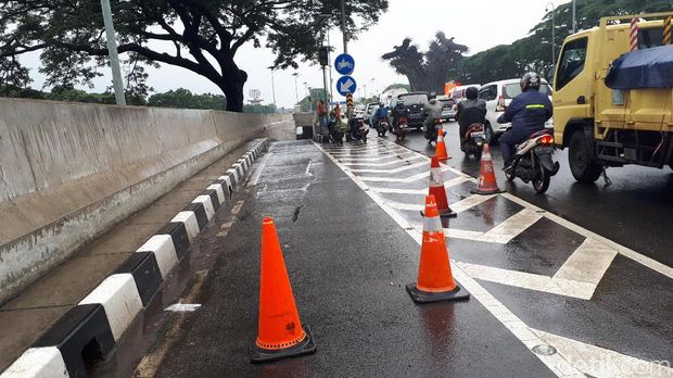 Ada Air Merembes, Underpass Motor Bandara Soetta Sementara Ditutup