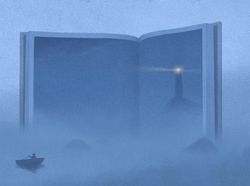 Lukisan Digital Keren Tentang Kekuatan Membaca Buku