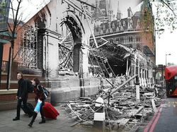 Potret Kontras Kehancuran Perang Dunia dan Kondisi Sekarang