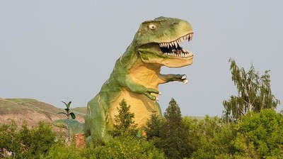 Foto: Beginilah Patung Dinosaurus yang Seperti Aslinya