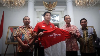 Dukungan Gubernur Anies di Final Piala Presiden 2018