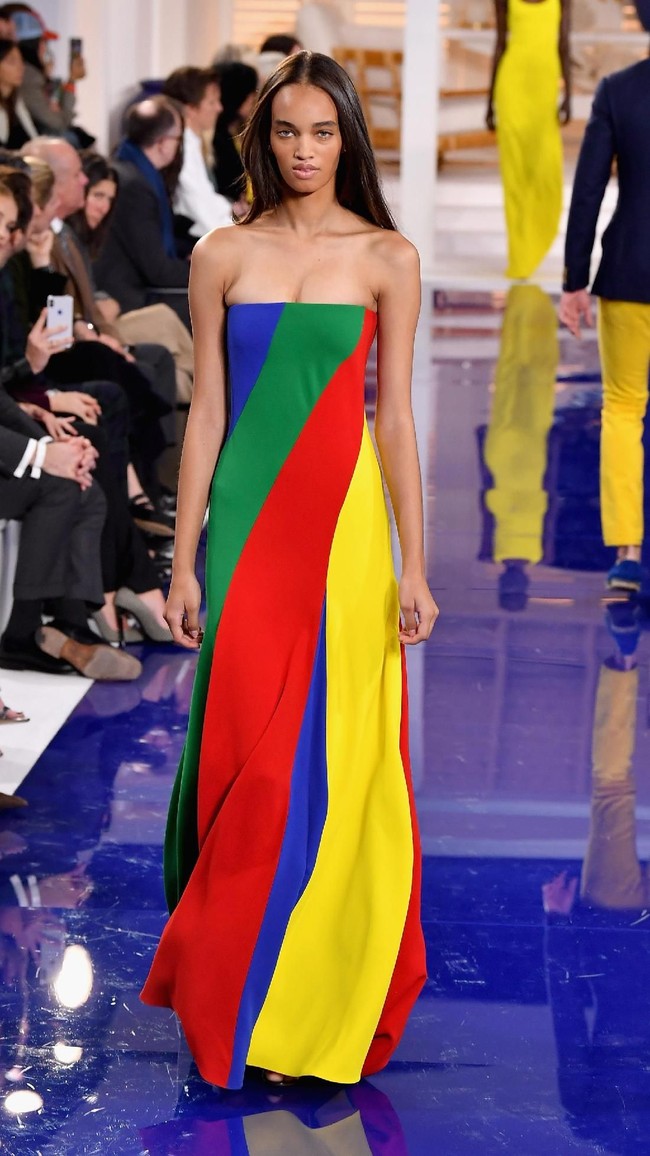 Fashion show Ralph Lauren untuk musim semi 2018 di New York Fashion Week, New York City, Senin 12/2/2018. (Photo by Slaven Vlasic/Getty Images)