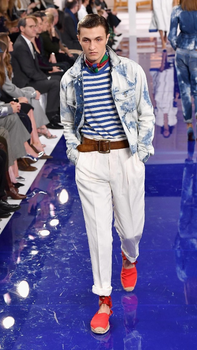 Fashion show Ralph Lauren untuk musim semi 2018 di New York Fashion Week, New York City, Senin 12/2/2018. (Photo by Slaven Vlasic/Getty Images)