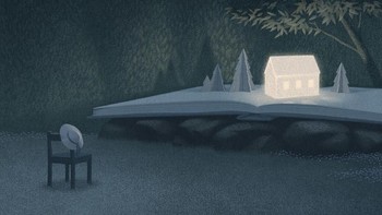 Baginya dalam membuat karya, kesederhanaan dan aspek tersirat dalam ilustrasi sangat penting. Gambar ini diberi judul Introvert. (Foto: Jungho Lee)