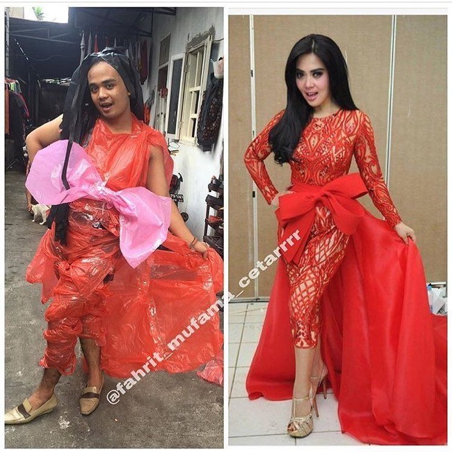 Aksinya itu pun menjadi sensasi di internet. Fahrit juga cukup populer di Instagram dan memiliki 30 ribu lebih jumlah pengikut di Instagram. Foto: Instagram