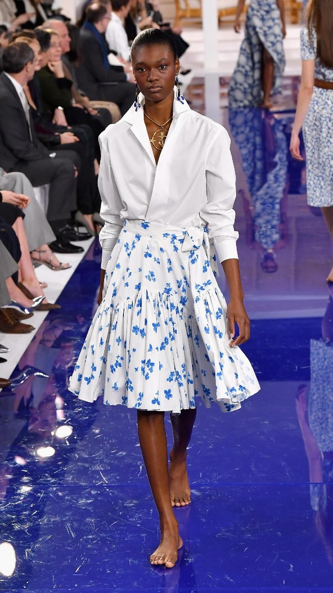 Fashion show Ralph Lauren untuk musim semi 2018 di New York Fashion Week, New York City, Senin 12/2/2018. (Photo by Slaven Vlasic/Getty Images)