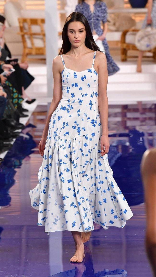 Fashion show Ralph Lauren untuk musim semi 2018 di New York Fashion Week, New York City, Senin 12/2/2018. (Photo by Slaven Vlasic/Getty Images)