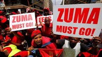 Selama ini, aksi demonstrasi yang menuntut Zuma mundur sudah berkali-kali dilakukan (Foto: Reuters)