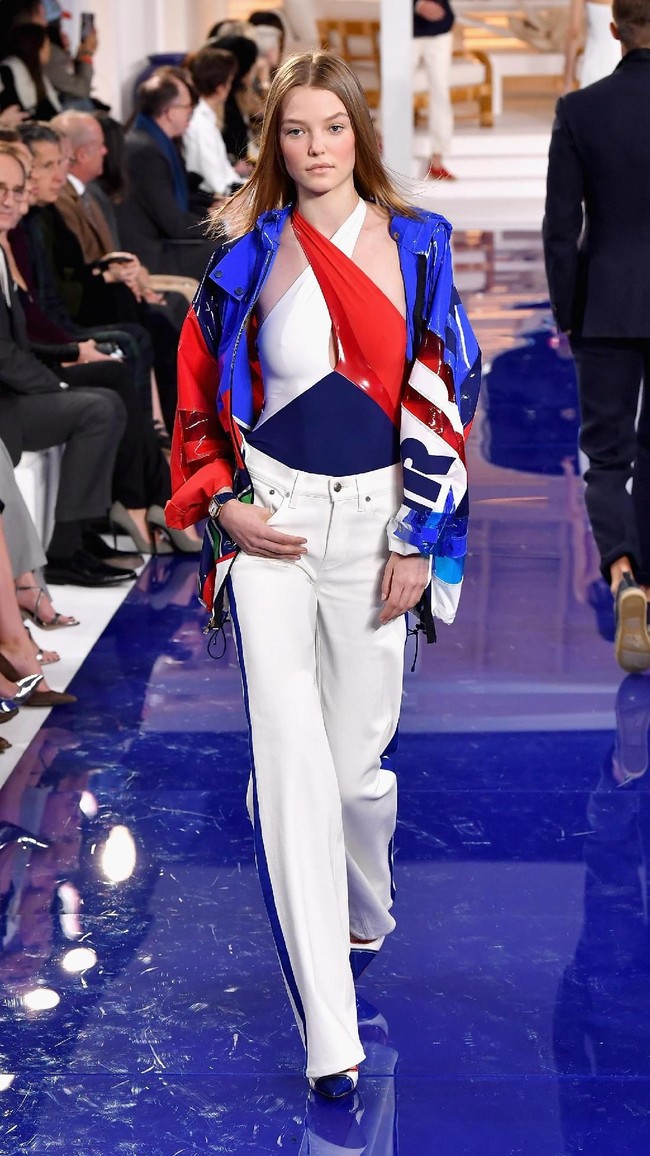 Fashion show Ralph Lauren untuk musim semi 2018 di New York Fashion Week, New York City, Senin 12/2/2018. (Photo by Slaven Vlasic/Getty Images)