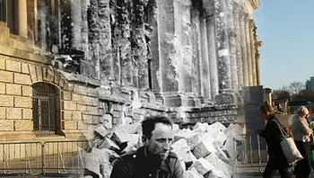 Seorang prajurit Jerman duduk termangu meratapi kejatuhan Berlin. Foto: Getty Images