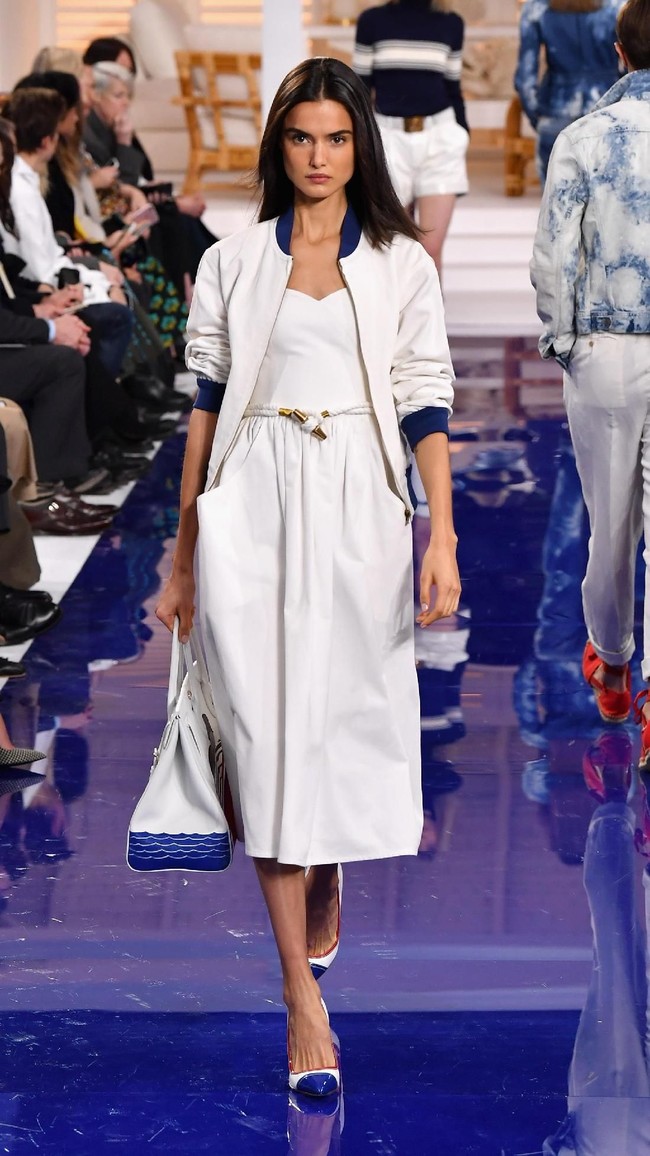 Fashion show Ralph Lauren untuk musim semi 2018 di New York Fashion Week, New York City, Senin 12/2/2018. (Photo by Slaven Vlasic/Getty Images)