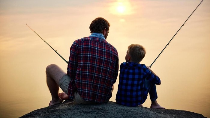 ilustrasi ayah dan anak