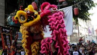 Komunitas keturunan China merayakan Imlek di Mexico City