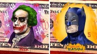 Joker dan Batman jadi salah satu tokoh komik yang dibuat Johnson dari sebelumnya gambar pahlawan nasional. Istimewa/Seejayjawn.