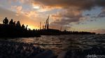 Menikmati Sunset di Pantai Ancol