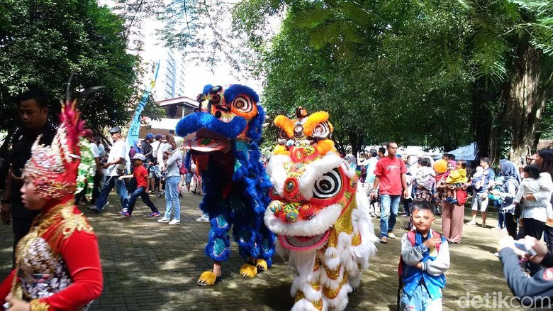 Serunya Aksi Barongsai di Kebun Binatang Bandung Serunya Aksi Barongsai di Kebun Binatang Bandung
