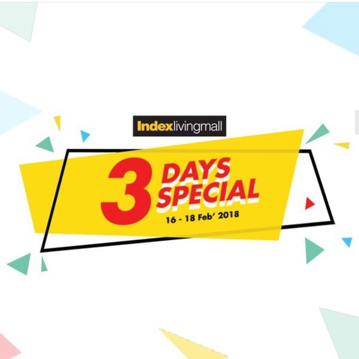 Hanya 3 Hari! Diskon Hoki di Index Living Mall