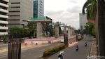 Penampakan Terkini Proyek LRT Jabodebek di Kuningan