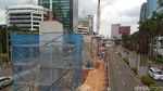Penampakan Terkini Proyek LRT Jabodebek di Kuningan